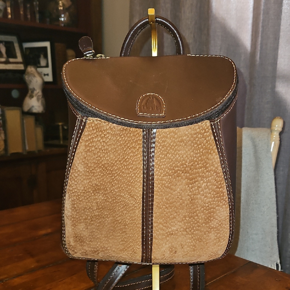TALABARTERIA | BACKPACK PURSE | SUEDE / LEATHER